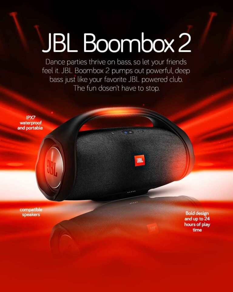 JBL Boombox Poster Design